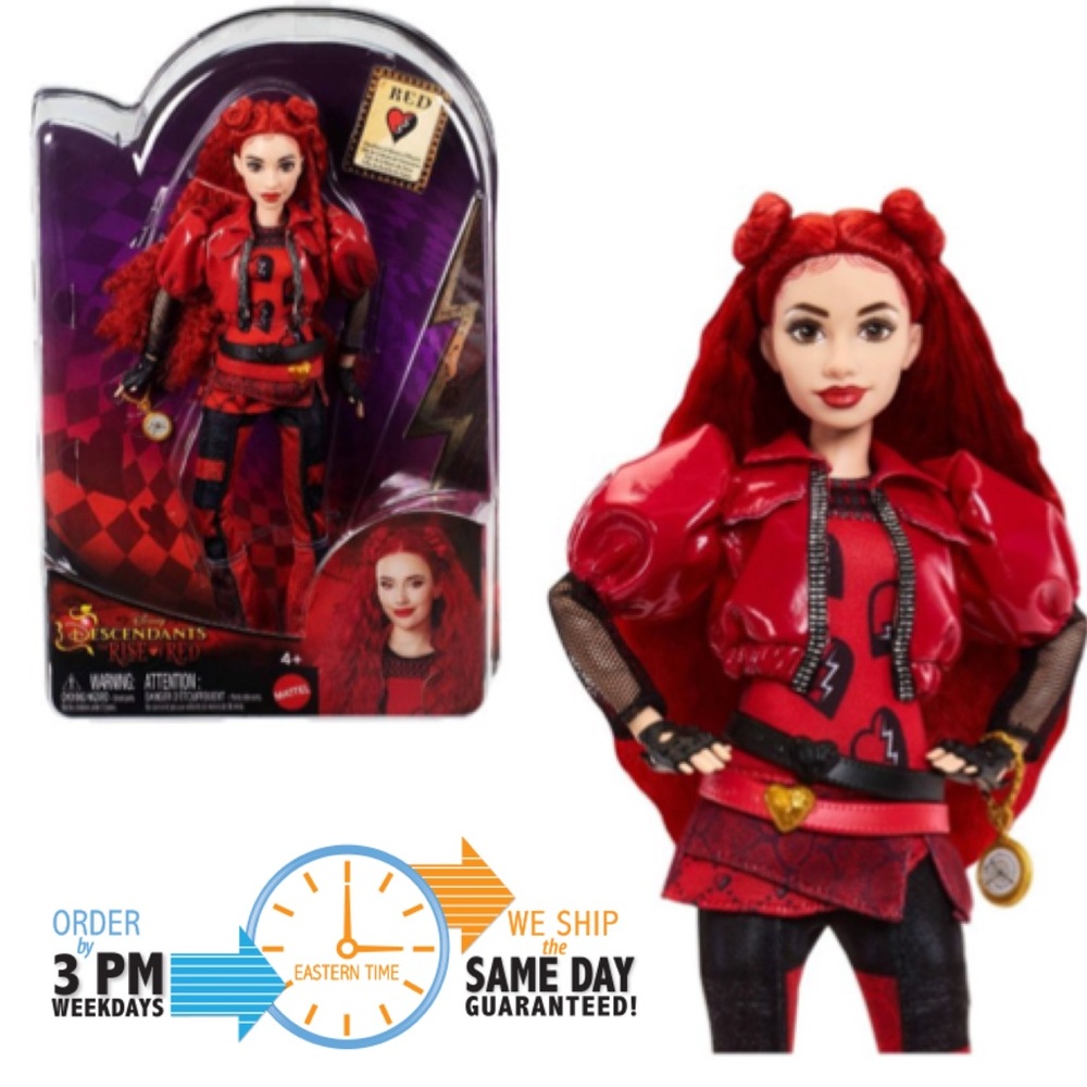 Red doll Daughter of Queen of Hearts, from Disney Descendants: The Rise of Red